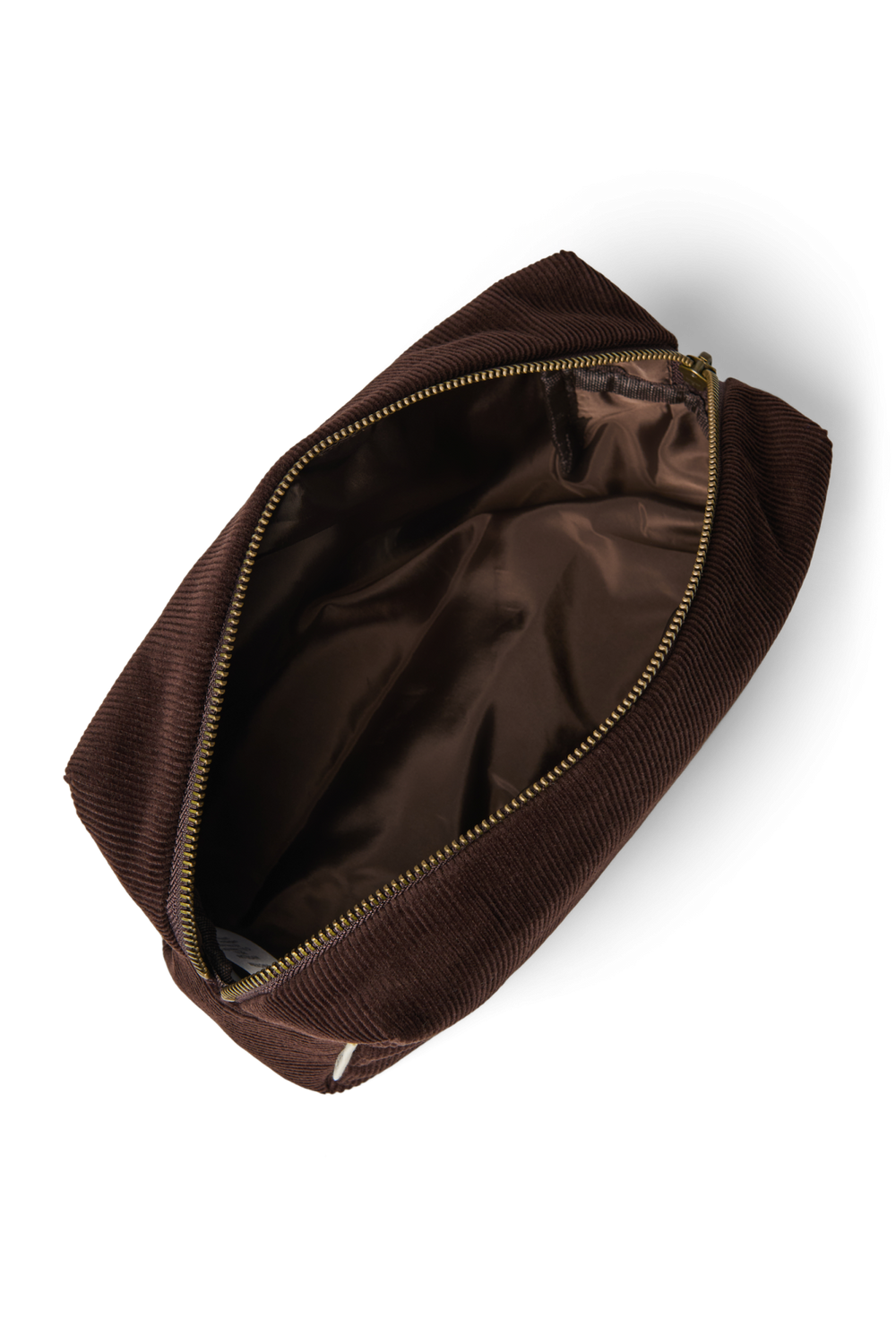 Rib Puffy Pouch | Dark Brown