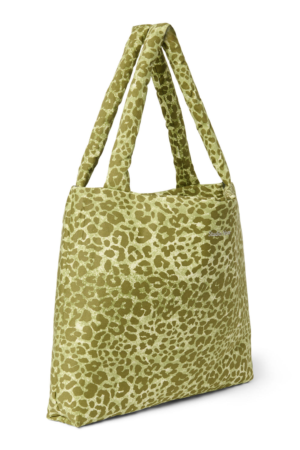 Cotton Mom Bag | Green Leopard