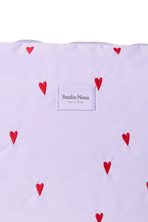Paarse Hearts Puffy Luiertas