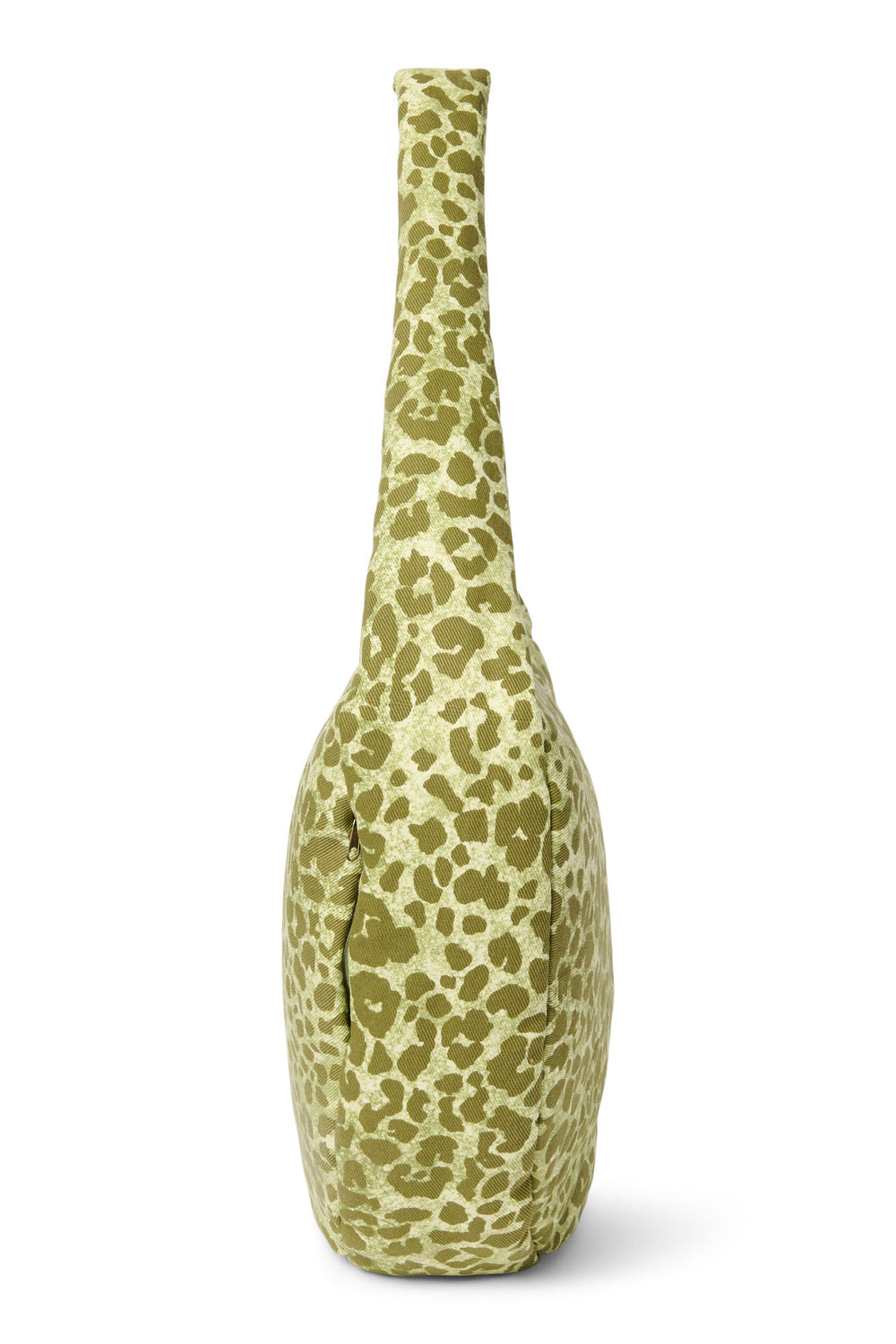 Cotton Cross Body Bag | Green Leopard