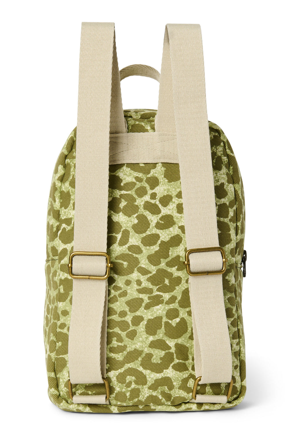 Green Leopard Cotton Mini Rugzak