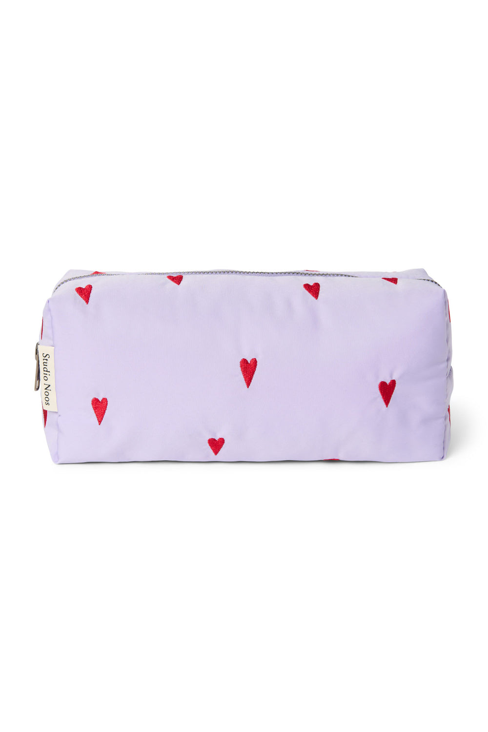 Puffy Pouch | Purple Hearts