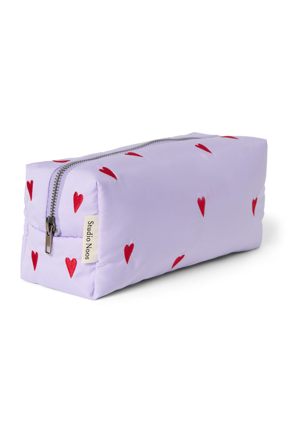 Puffy Pouch | Purple Hearts