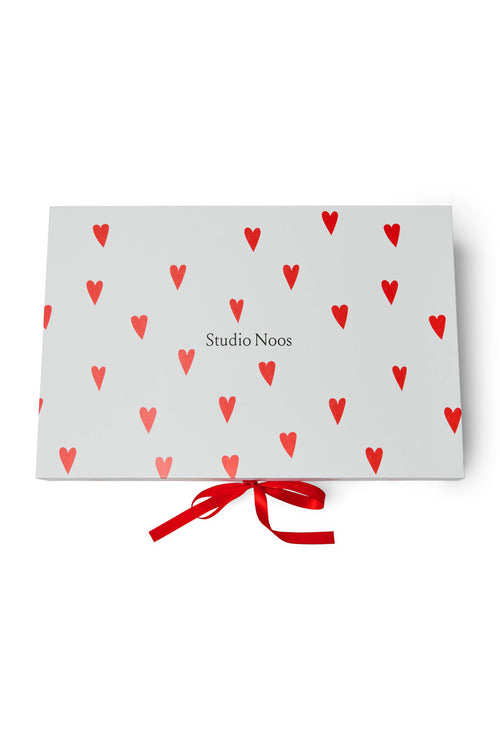 Coffret cadeau assorti Puffy | Cœurs bleu clair