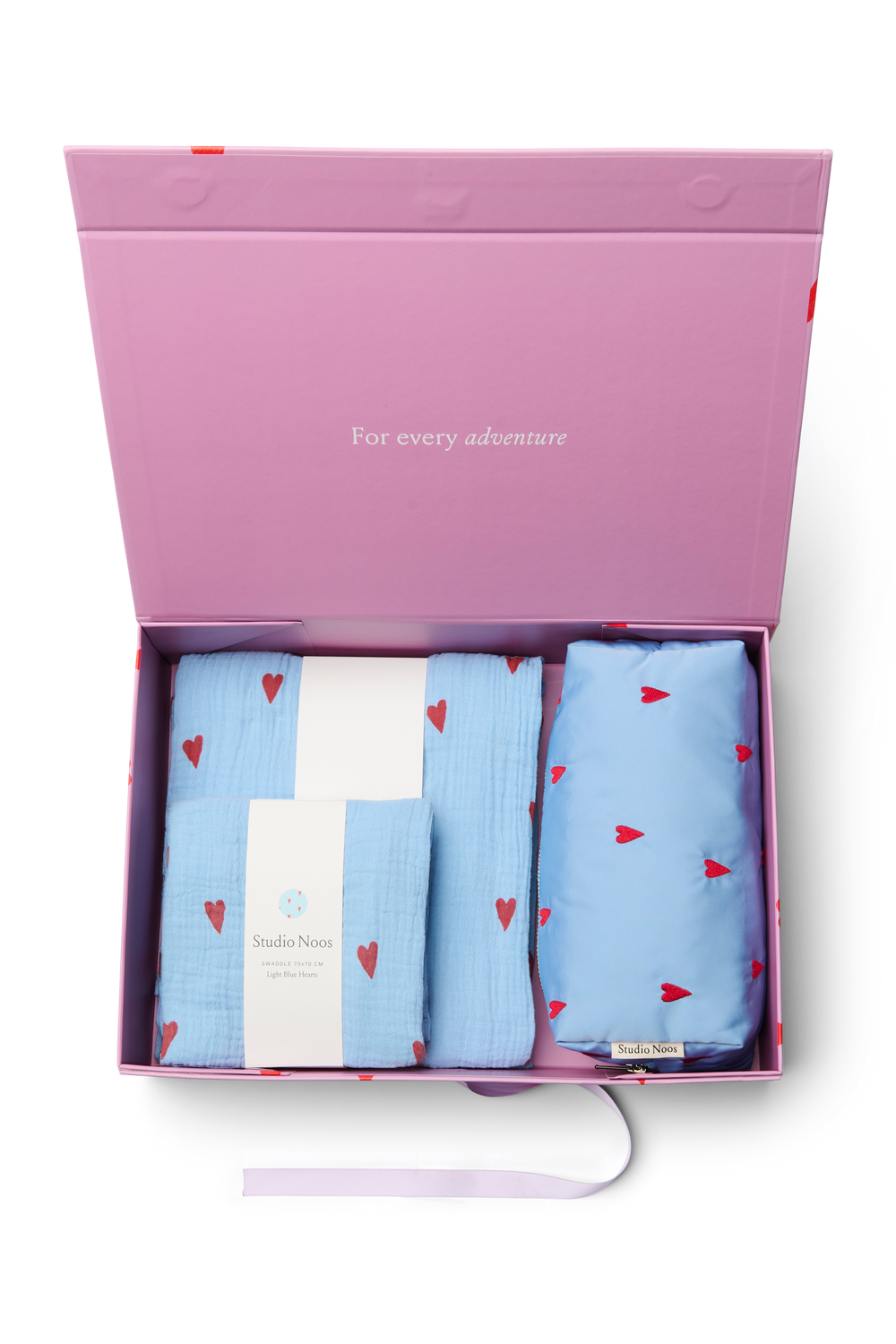 Newborn Essentials Gift Set | Lichtblauwe Hearts
