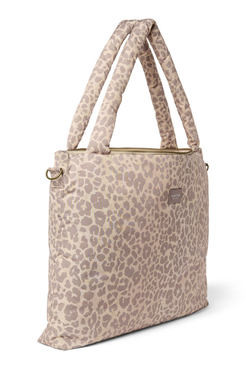 sac à langer Puffy | Beige Leopard
