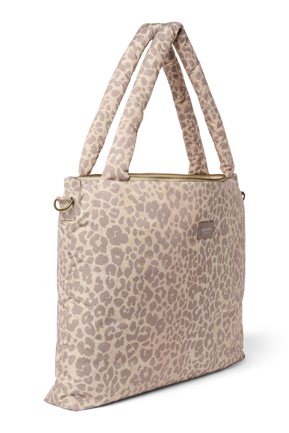 Puffy Diaper Bag | Beige Leopard