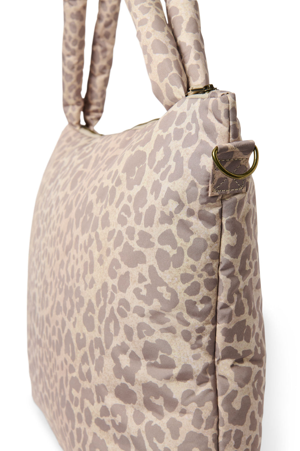Puffy Diaper Bag | Beige Leopard