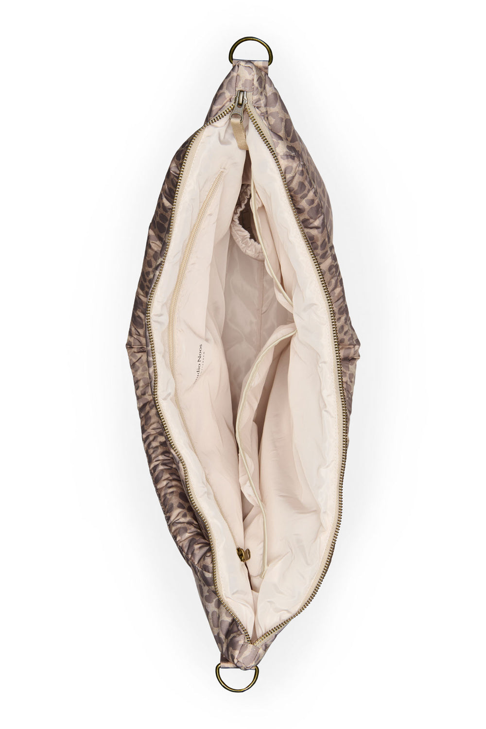 Puffy Diaper Bag | Beige Leopard