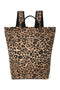Cotton Adult Backpack | Brown Leopard