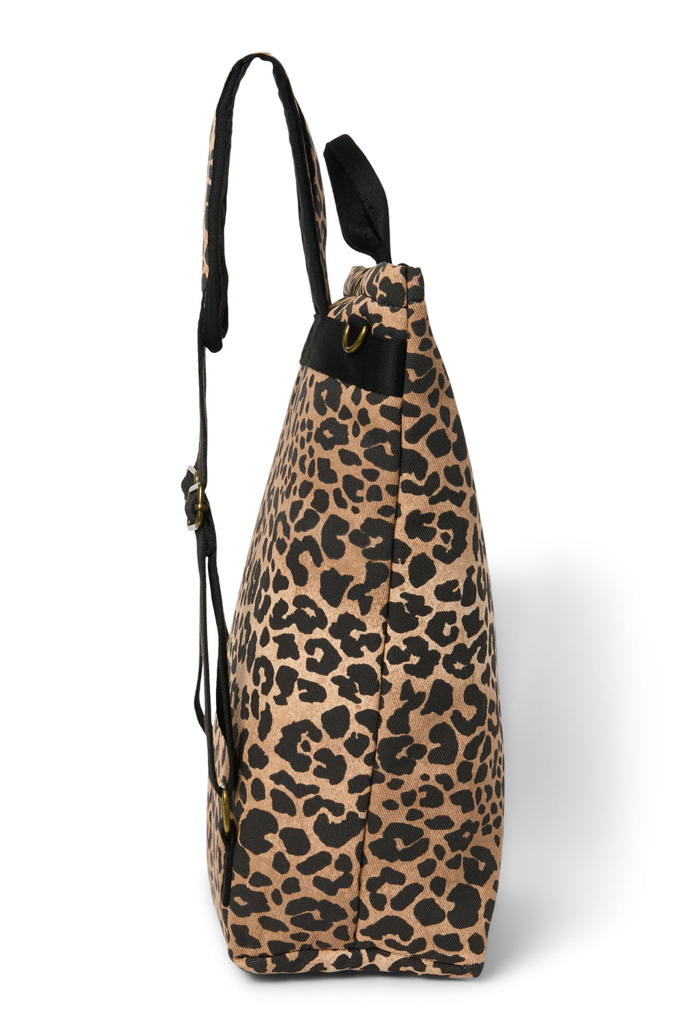 Cotton Adult Backpack | Brown Leopard