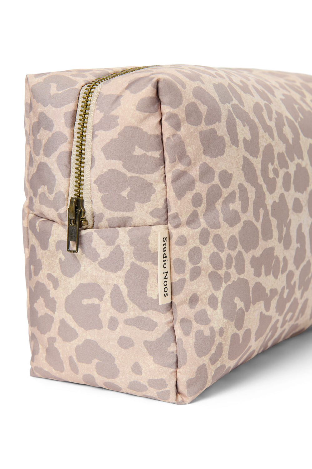 Trousse de toilette Puffy | Beige Leopard