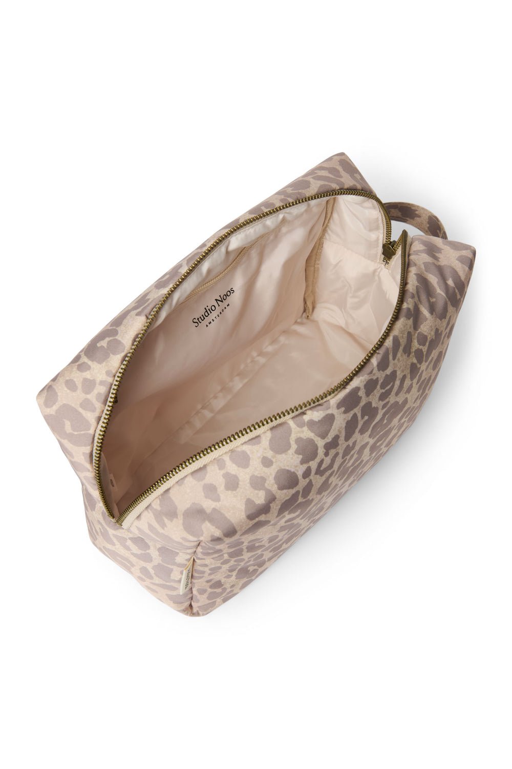 Trousse de toilette Puffy | Beige Leopard