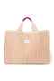 Butter Yellow Striped Poplin Sac de plage