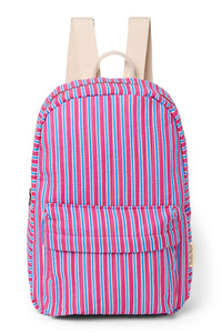 Rosa Poplin Striped Midi Rucksack