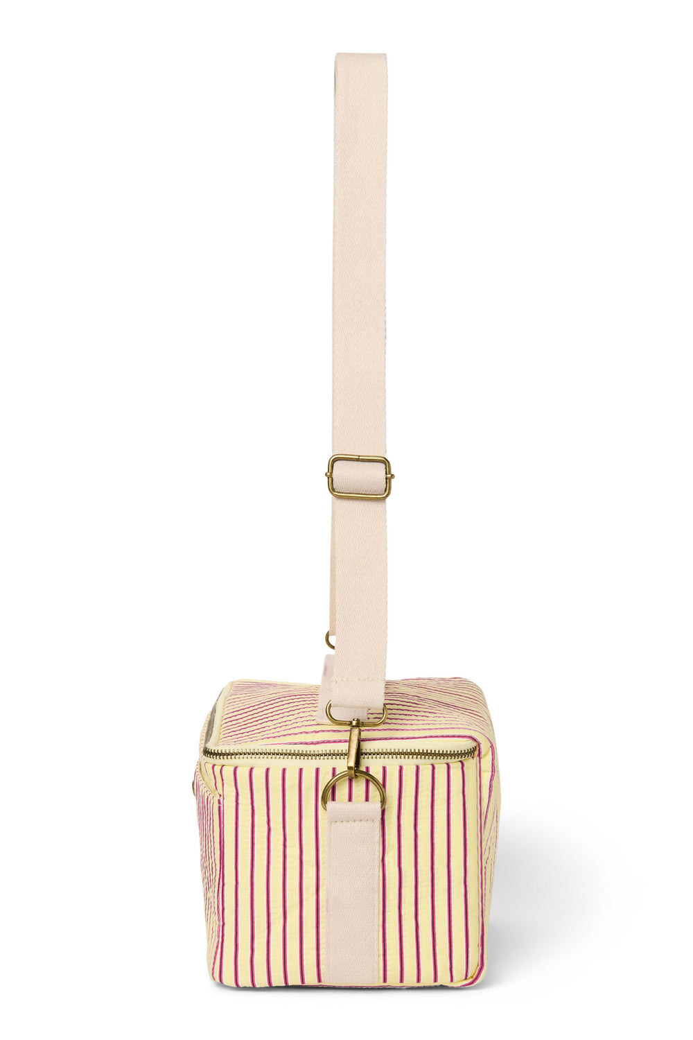 Poplin Cooler Bag | Butter Yellow Striped
