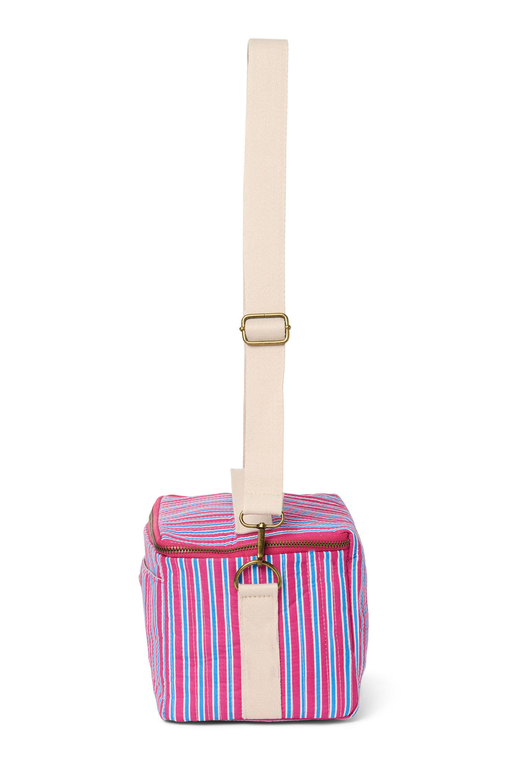Poplin Striped Koeltas | Roze