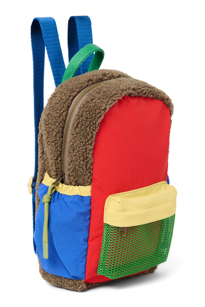 Patchwork Mini Backpack | Fiery Red