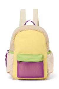 Butter Yellow Patchwork Midi Backpack