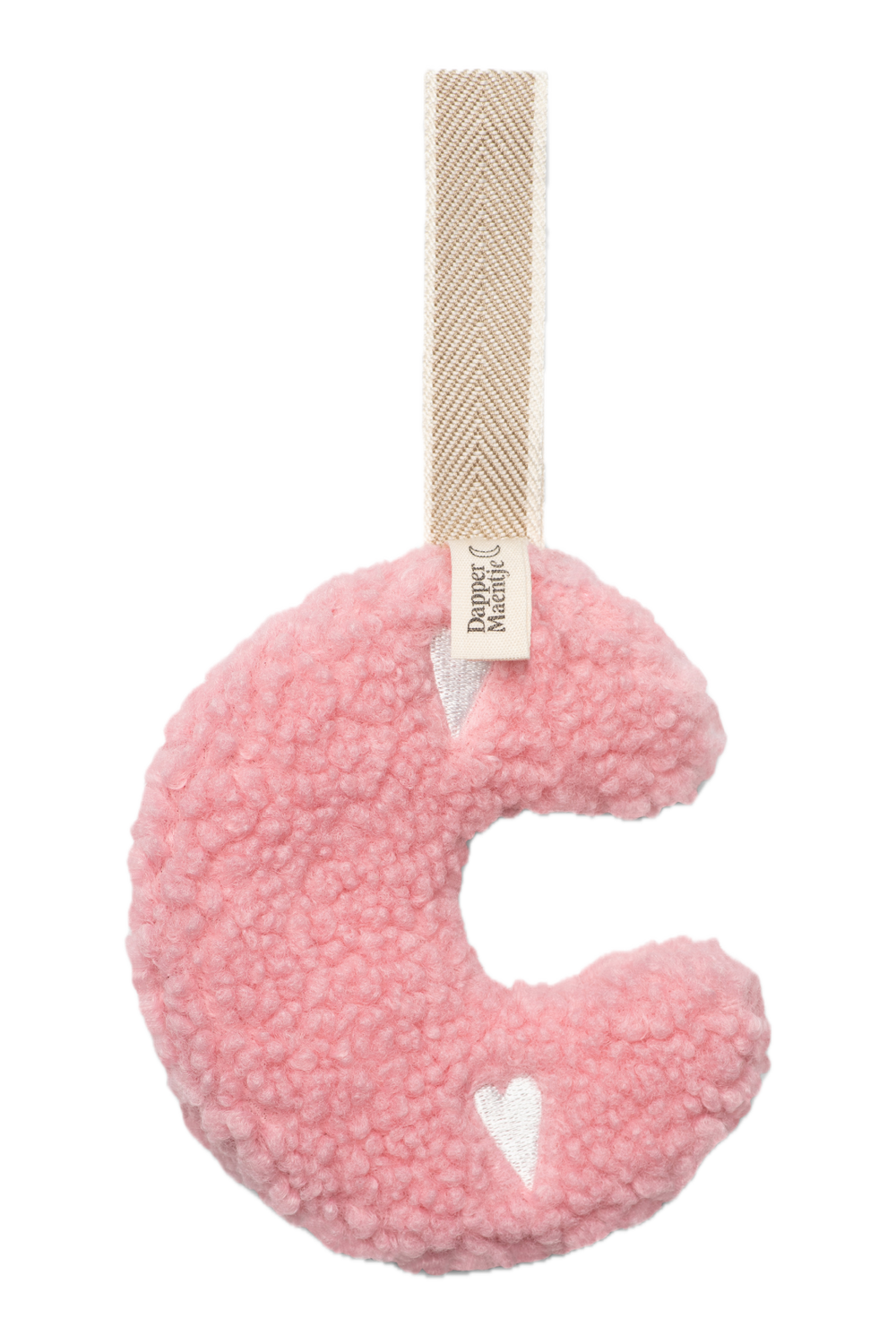 Schnuller-Kuscheltier | Zartrosa Herzen