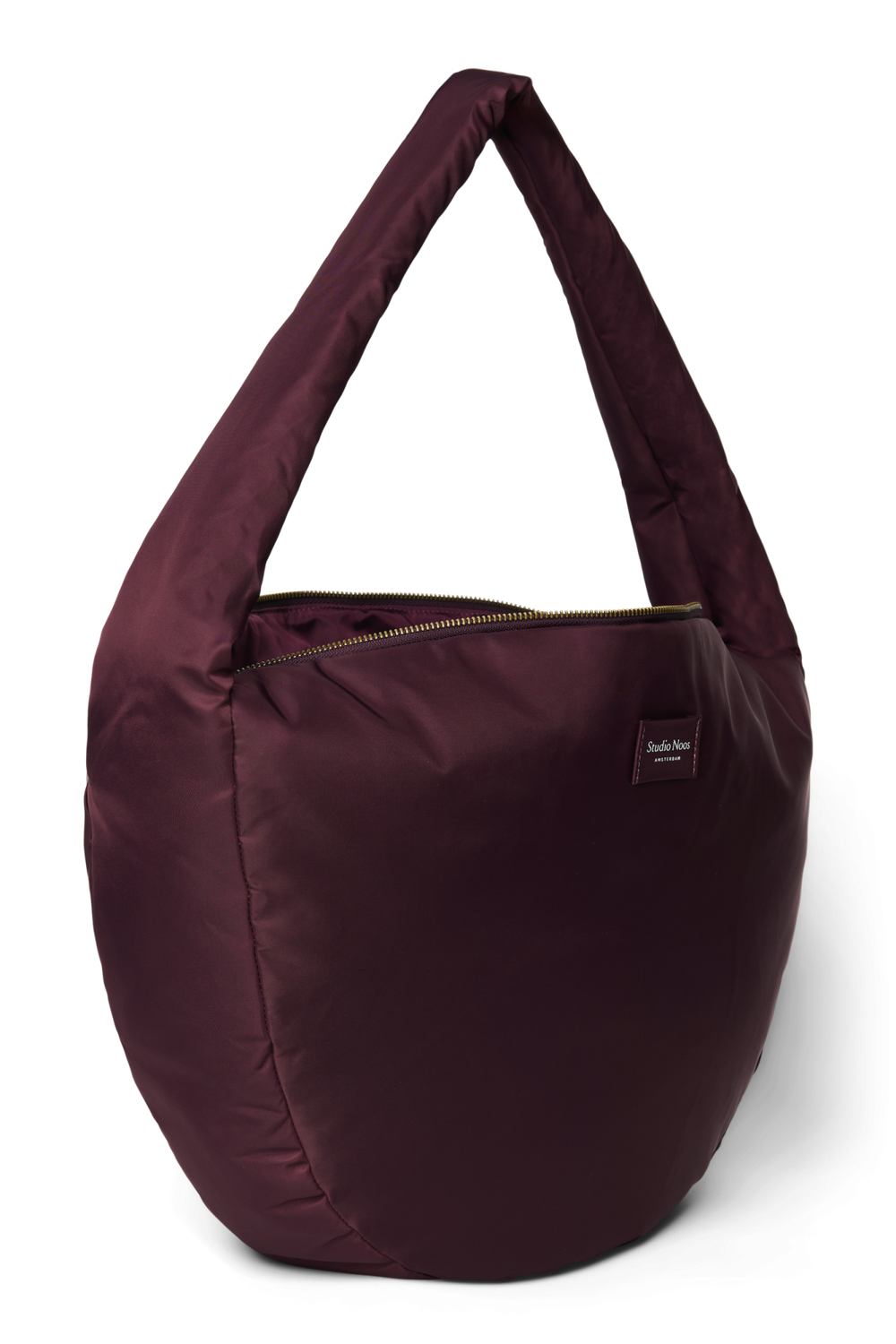Technical Puffy Cross Body Bag | Burgundy