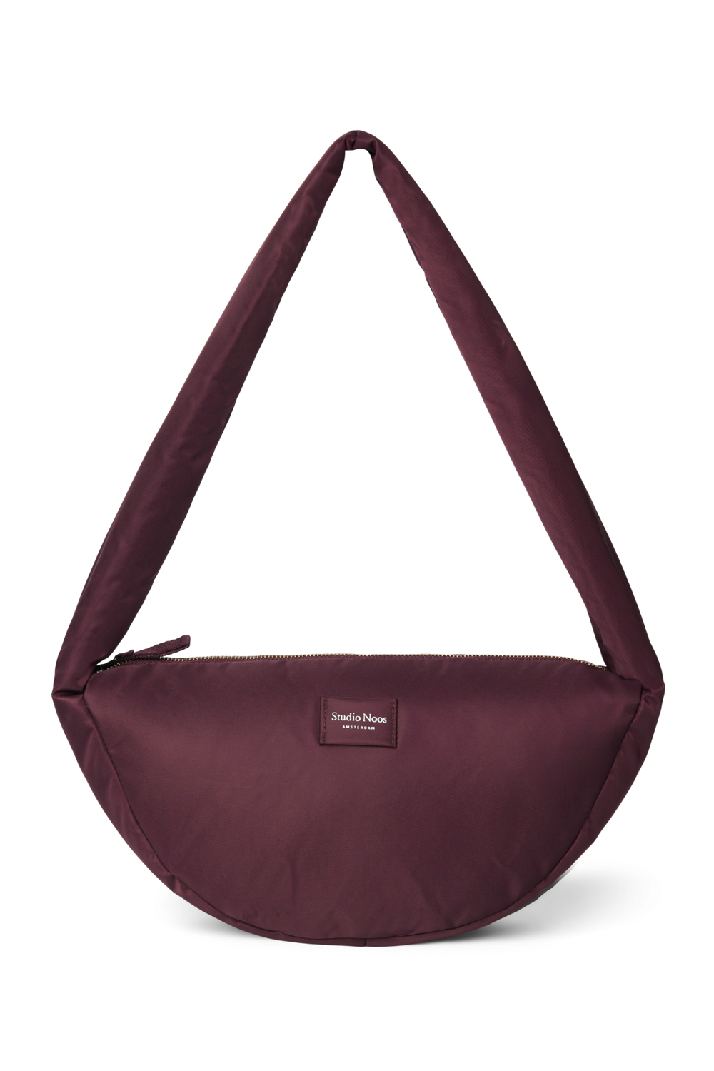 Technical Puffy Mini Cross Body Bag | Burgundy