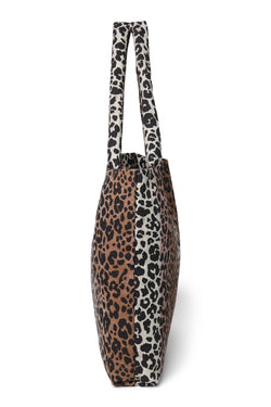 Soft Cotton Mom Bag | Hazel Leopard
