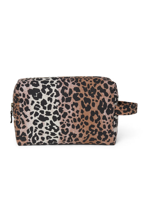 Soft Cotton Trousse De Toilette | Hazel Leopard