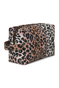 Soft Cotton Trousse De Toilette | Hazel Leopard
