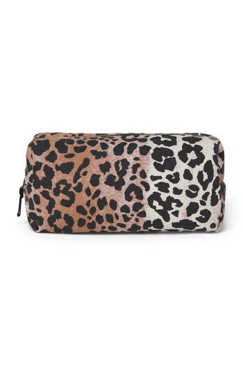 Soft Cotton Pouch | Hazel Leopard