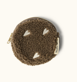 Teddy Hearts Pochette À Monnaie | Brun Hearts