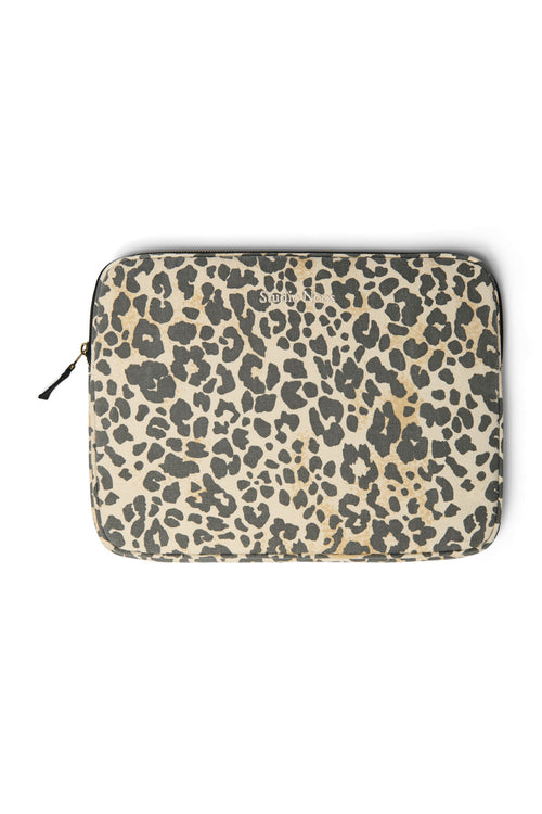 Soft Cotton Pochette Pour Ordinateur Portable 13 Inch | Leopard