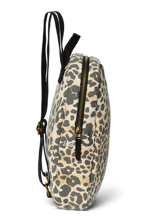 Soft Cotton Mini Backpack | Leopard