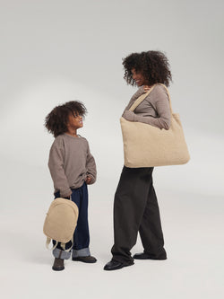 Teddy Mini Backpack | Ecru