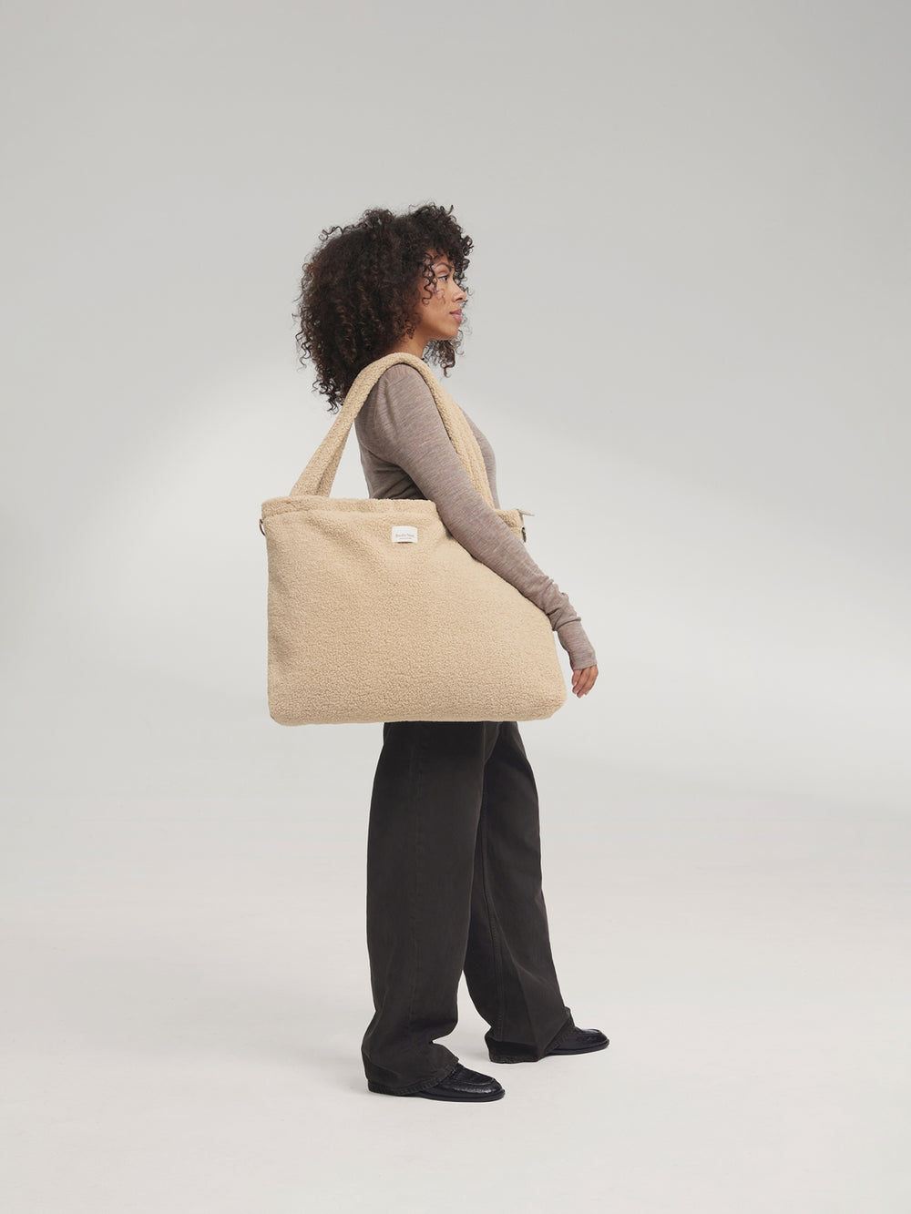 Teddy Diaper Bag | Ecru