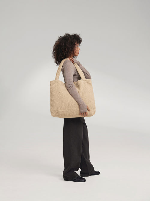 Teddy Mom Bag | Ecru