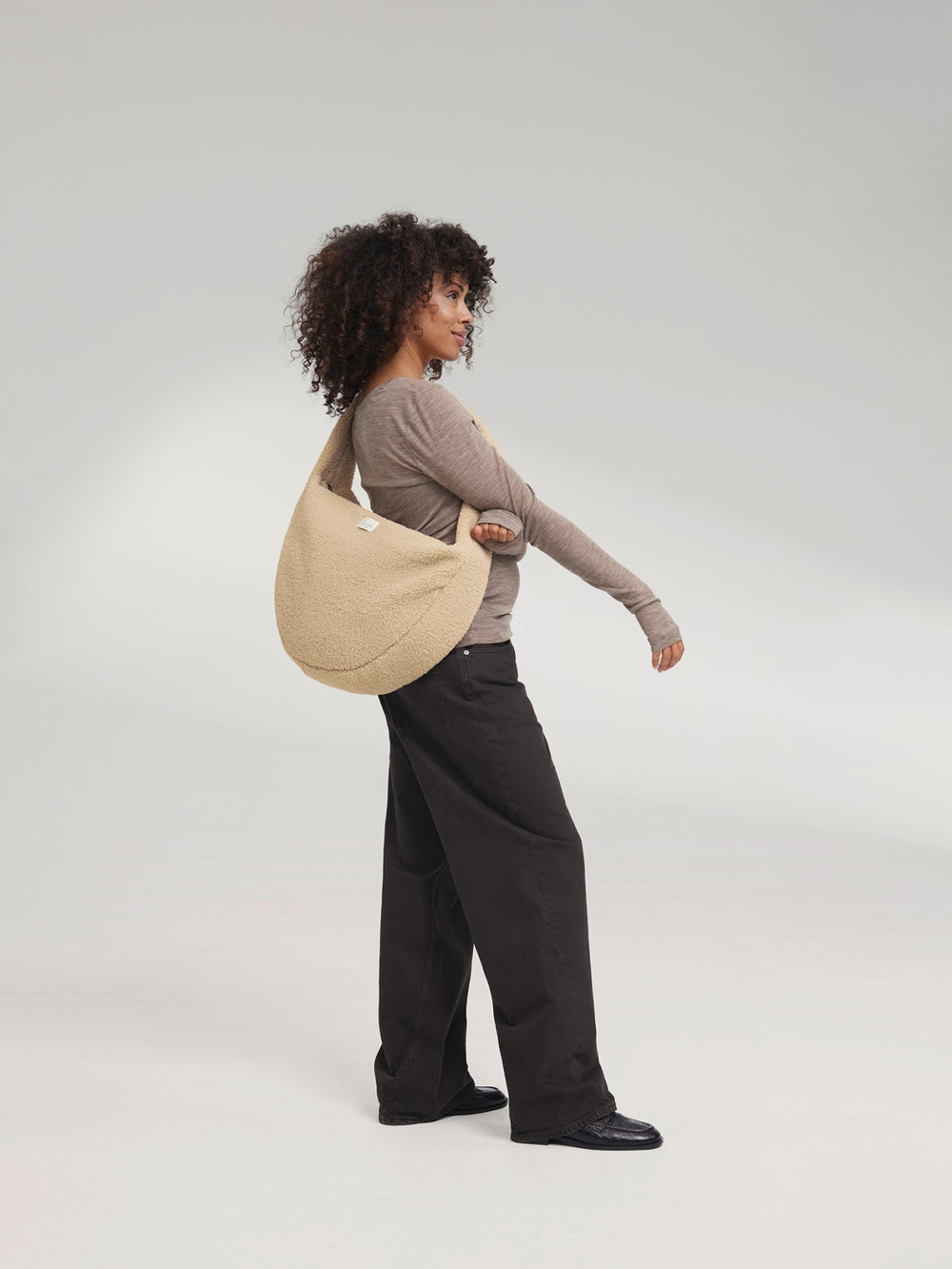Teddy Cross Body Bag | Ecru