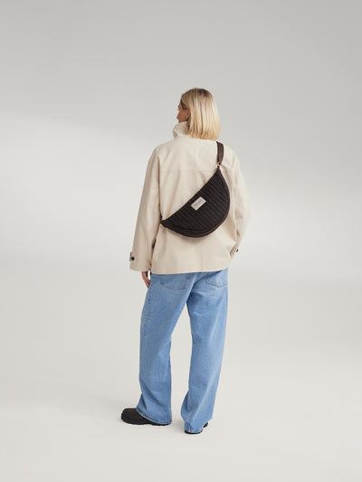 Flanelle craie Fanny Pack | Brun