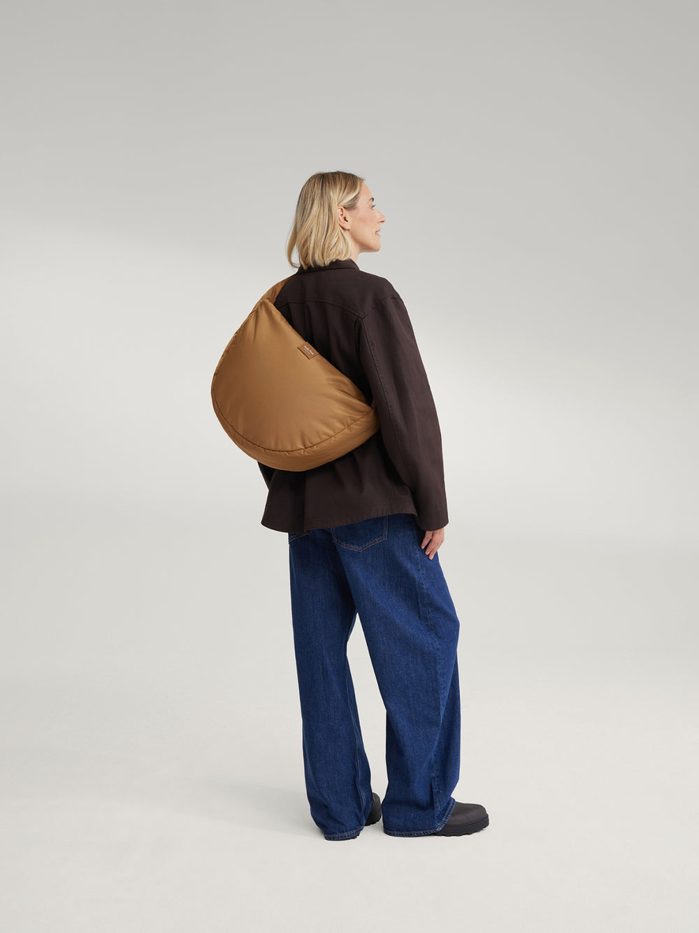 Sac Bandoulière Puffy technique | Marron