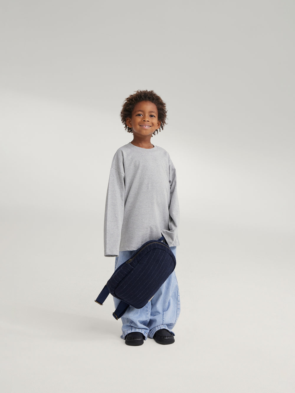 Flanelle craie Mini Sac à dos | Bleu