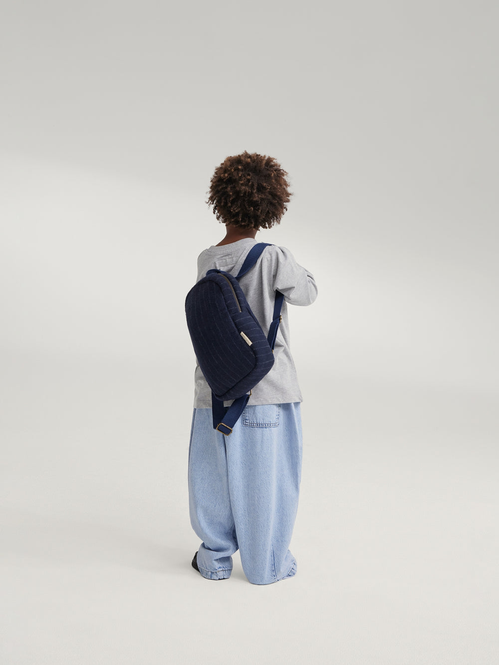 Flanelle craie Mini Sac à dos | Bleu
