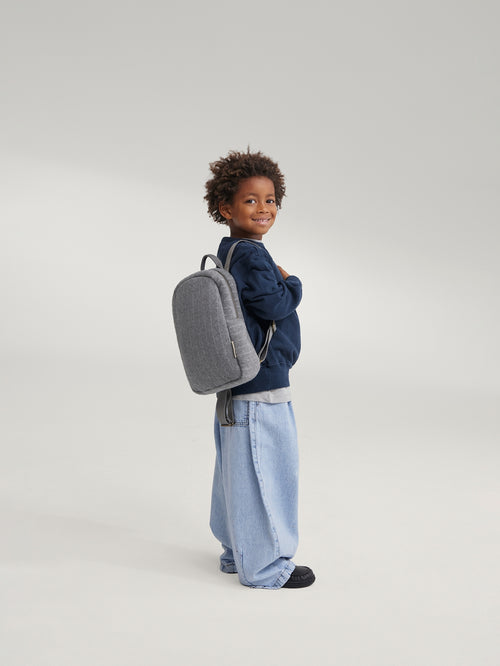 Flanelle craie Mom Bag | Gris