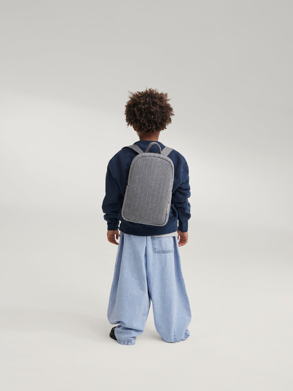 Flanelle craie Mom Bag | Gris