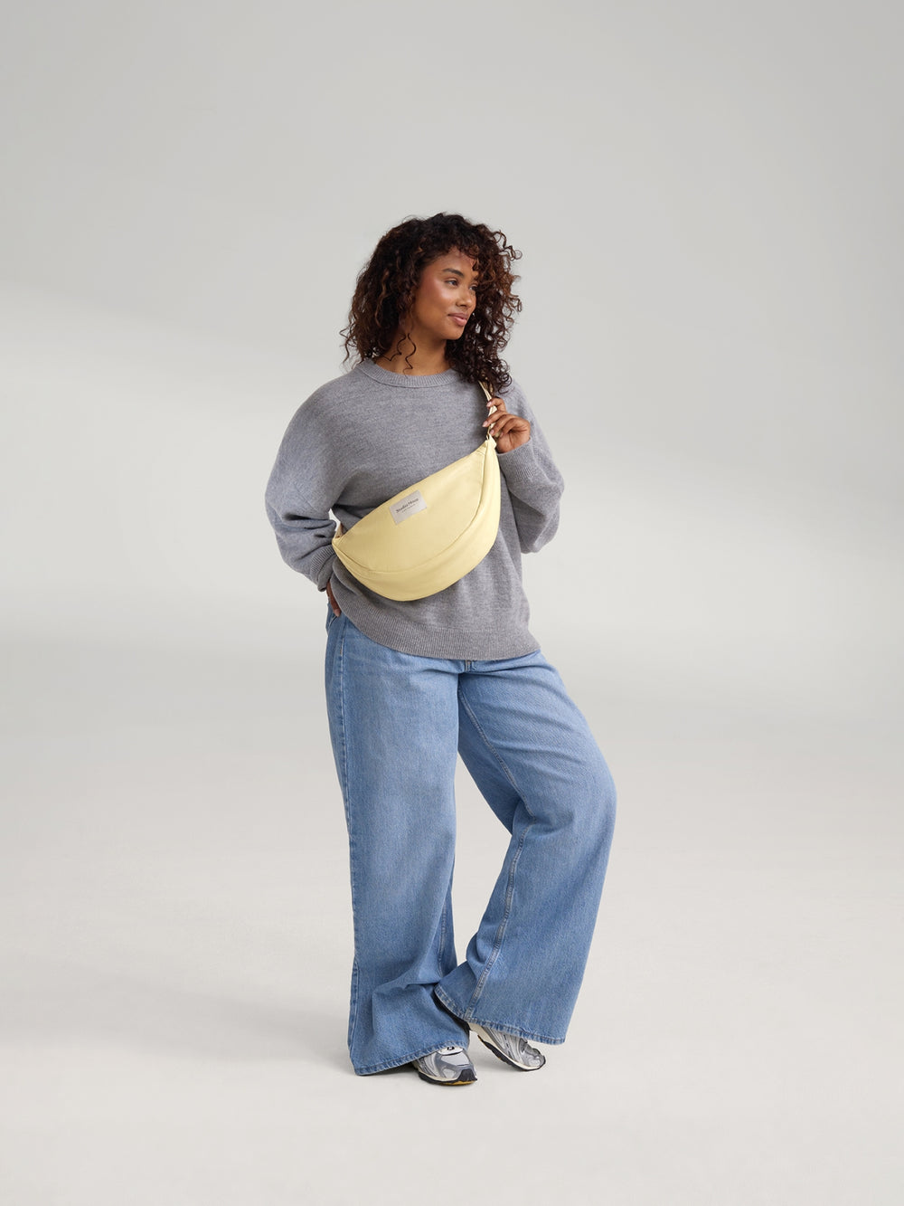 Vegan Leather Gürteltasche | Buttergelb