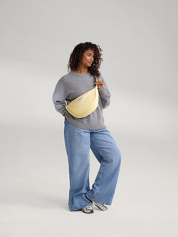 Vegan Leather Adult Fanny Pack | Butter Yellow