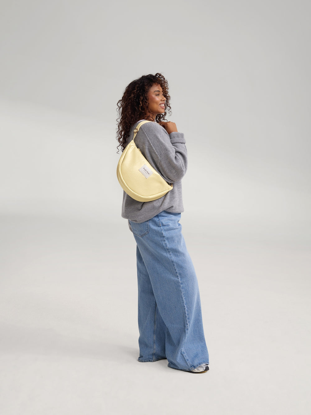 Vegan Leather Gürteltasche | Buttergelb