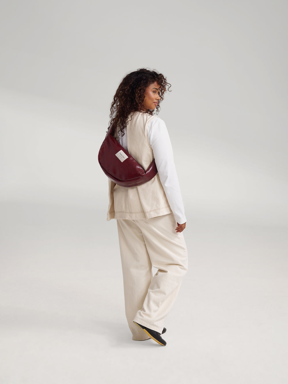Vegan Leather Mini-Umhängetasche | Bordeauxrot