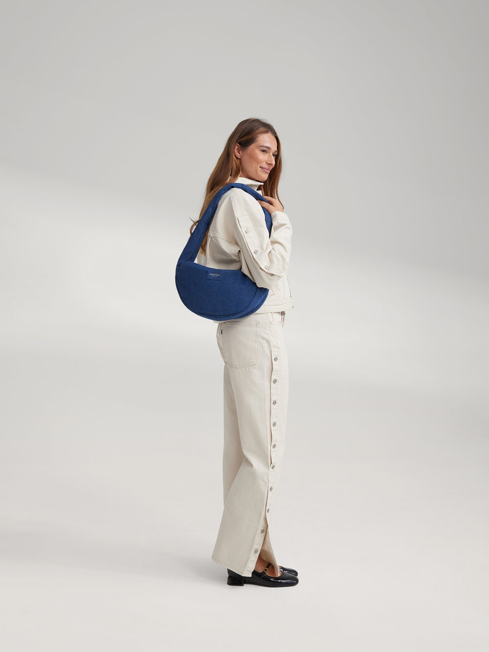 Denim Mini Cross Body Bag | Dark Blue