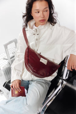 Vegan Leather Adult Fanny Pack | Burgundy