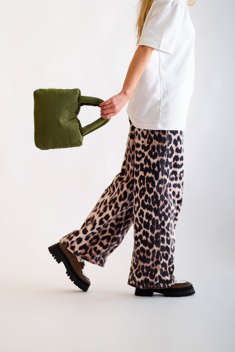 Puffy Mini Handtas | Groene